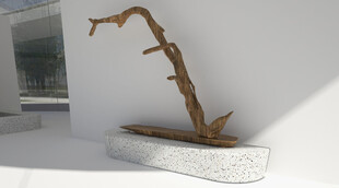 中式枯木景观摆件