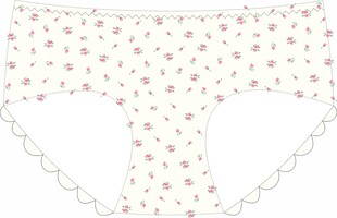 花边碎花女士内裤