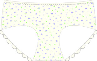 波点花边女士内裤