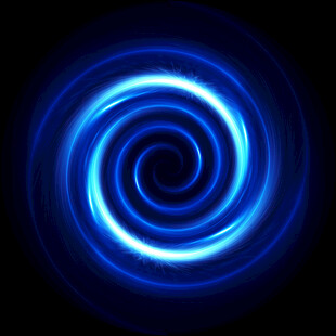 蓝色炫光螺旋动态图案