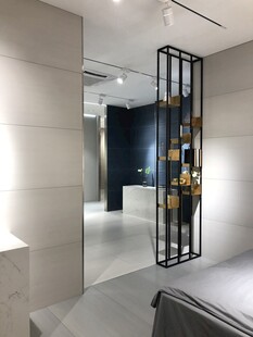 现代简约室内金属隔断设计