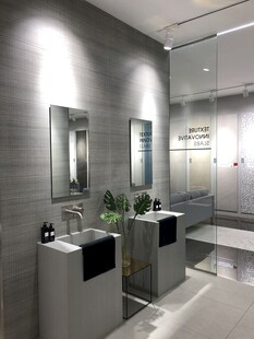 现代简约风格的洗手台区域