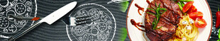 美食banner  牛排意面