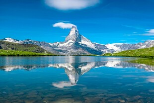 美丽湖景
