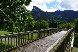 山间木桥风景