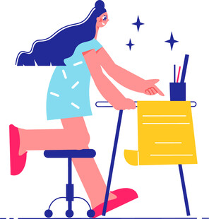 奔跑赶稿的创意工作者