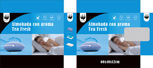 蓝色科技枕头包装