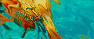 抽象色彩交织艺术画作