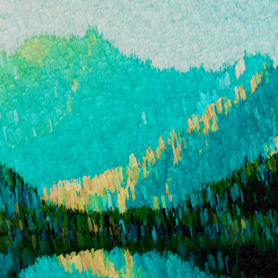 湖光山色中的自然美景