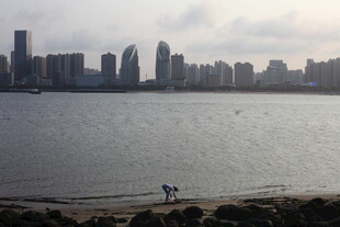 湛江海滨城市风光 静谧水域