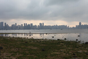 湛江城市江畔风光