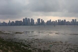 湛江海滨城市天际线景观