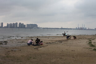 湛江海边休闲场景