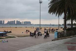 湛江海滨漫步场景