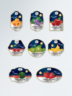 多样水果造型磁吸冰箱贴