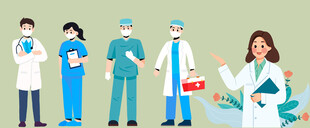 多样医护人员形象展示