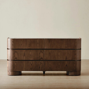 复古木质三屉柜