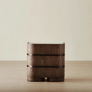 复古木质多层收纳盒