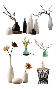 简约花瓶插花装饰摆件