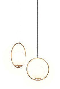 简约金属环形吊灯