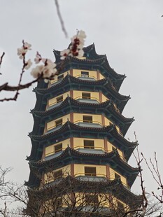 古色古香七层宝塔