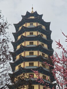 古色古香多层塔楼景观