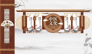 诊所  中医  文化墙  