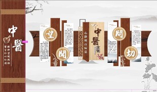 文化墙  背景墙    中医