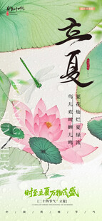 立夏时节荷韵图