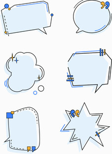 多样创意对话框设计素材