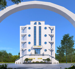 五层简欧式风格酒店效果图设计图