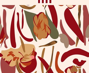 抽象花卉图案艺术设计