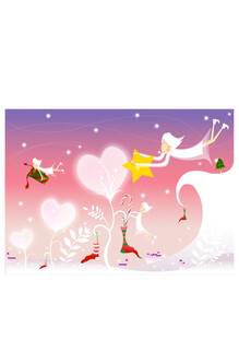 浪漫梦幻丘比特爱情插画