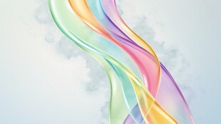 彩色飘逸动感线条背景图