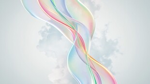 彩色动感流线背景图