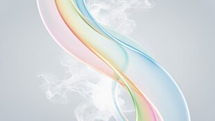 彩色曲线烟雾背景图