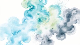 梦幻蓝白色烟雾背景图