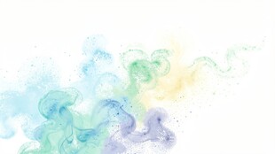 梦幻水彩烟雾背景图