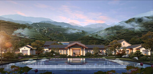 山间湖畔的静谧度假屋