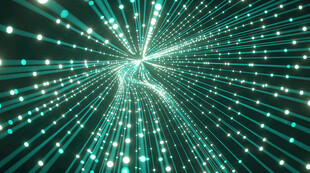 璀璨星芒光线科技背景