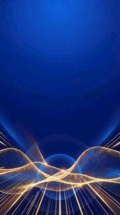 蓝色炫光动感线条背景图
