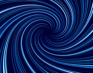 蓝色螺旋线条抽象背景图