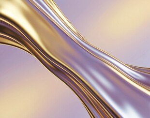 流动金属质感的绚丽线条