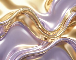 梦幻金银流体波纹图案