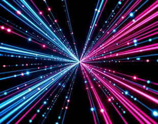 炫彩光线星空特效背景