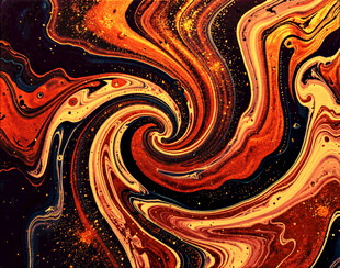 绚丽抽象漩涡艺术图案