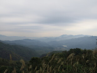 山间云雾缭绕的自然景致