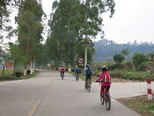 乡村公路骑行风景