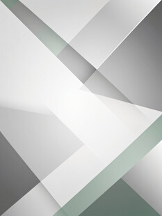 几何抽象风灰白绿背景图