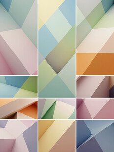 多彩几何拼接背景图案
